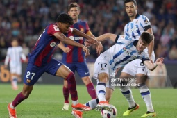 Video bóng đá Barcelona - Sociedad: Sao trẻ mở điểm, tái chiếm ngôi nhì bảng (La Liga)