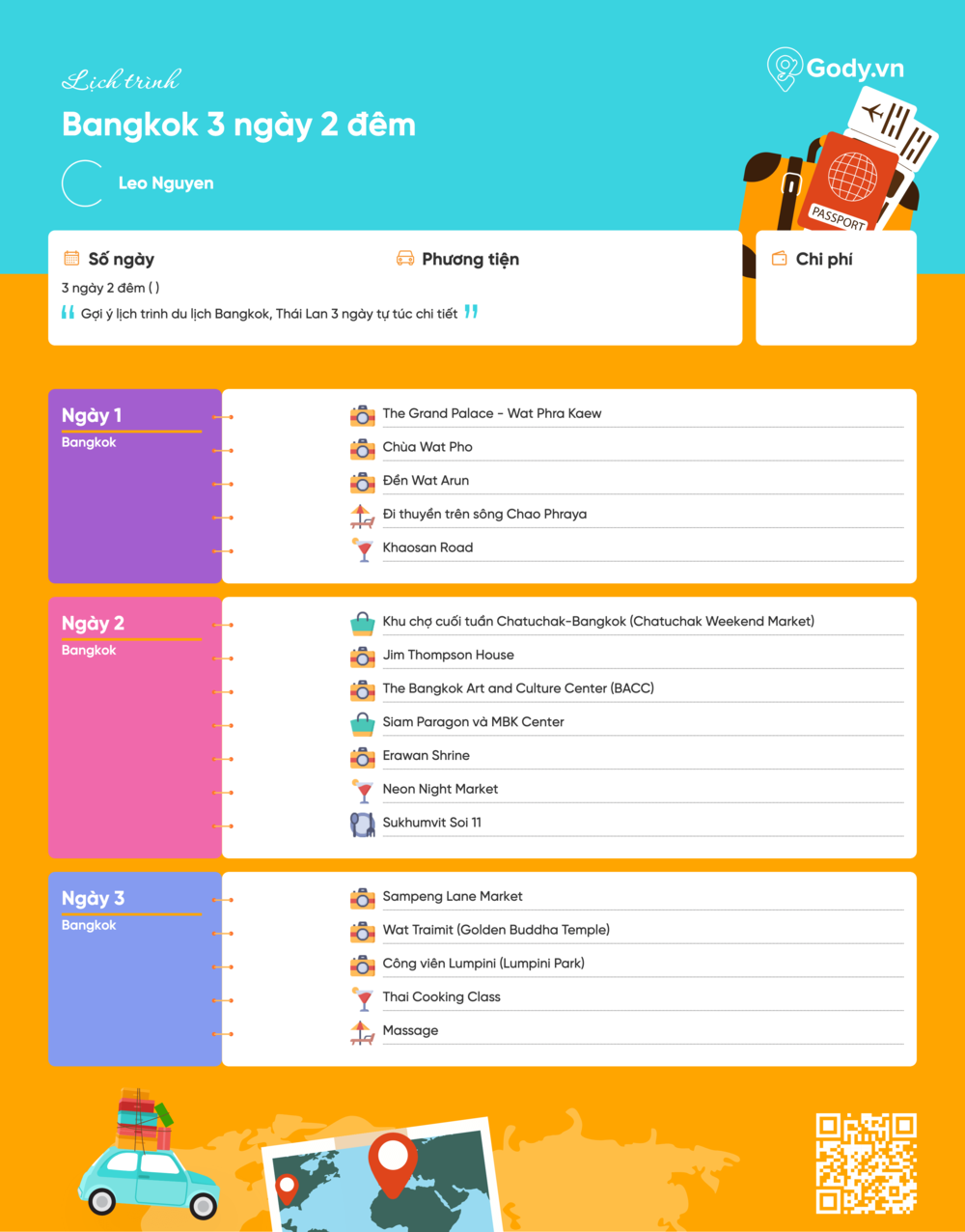 Tạo lịch trình du lịch tại gody.vn/lich-trinh-du-lich
