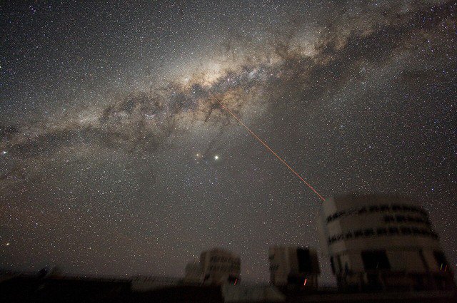 Dải Ngân Hà theo góc chụp từ Hệ thống Kính viễn vọng Very Large (VLT) của Đài thiên văn Nam Âu (ESO) - Ảnh: ESO
