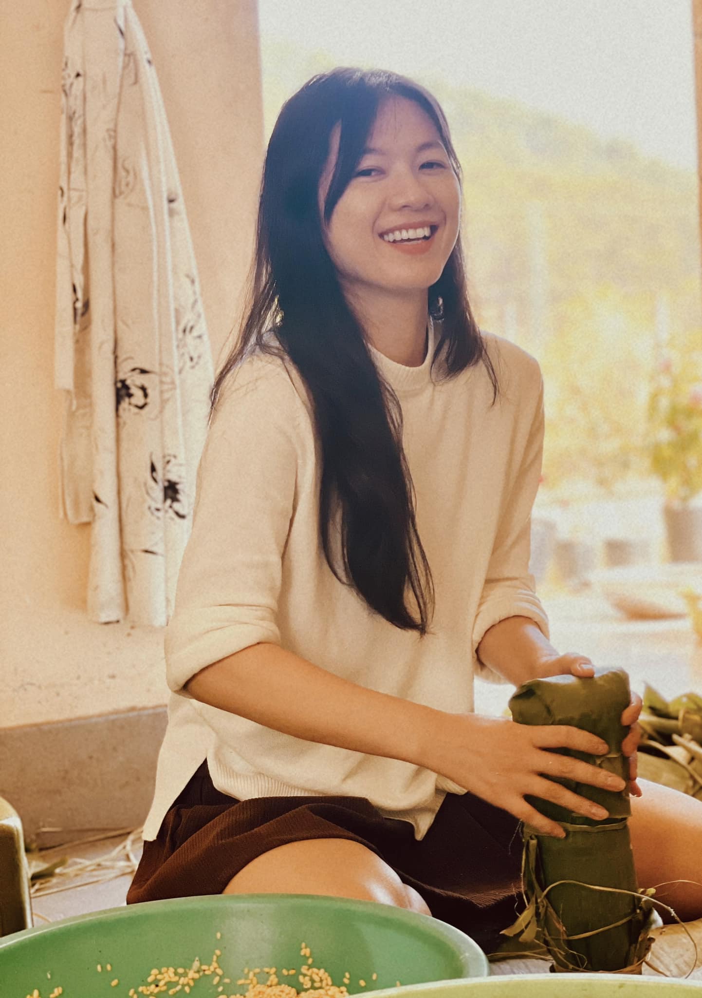 Dù chỉ có 3 ngày ở đoàn phim, song Oanh Kiều đã học hỏi được nhiều điều.