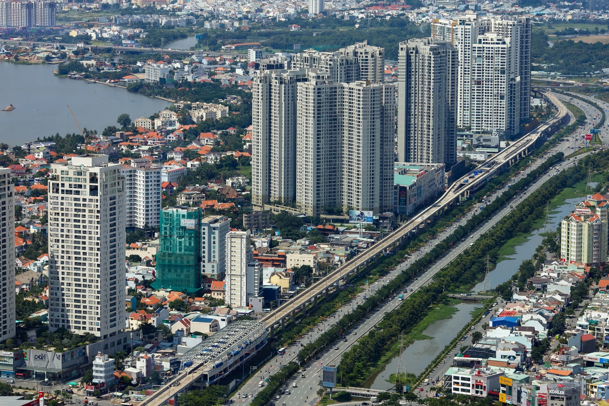 The Gió Riverside nằm liền kề trục xa lộ Hà Nội (Hình minh họa)