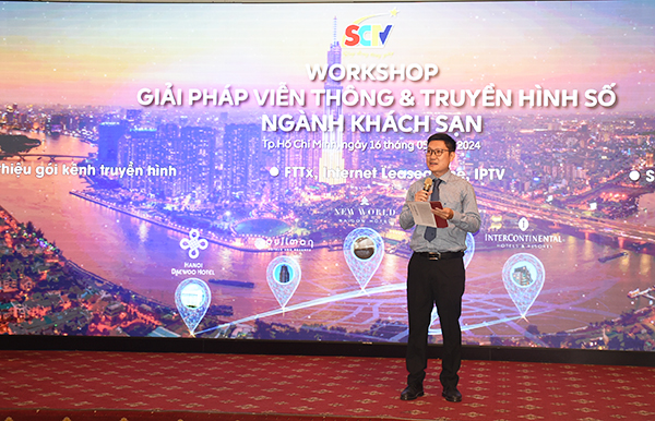 Phó TGĐ SCTV Hà Tuấn Anh phát biểu khai mạc Workshop