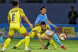 Trực tiếp bóng đá SLNA - Khánh Hòa: Căng thẳng  " chung kết ngược "  (V-League)
