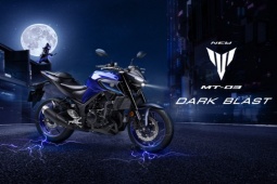 Thế giới xe - Ra mắt 2024 Yamaha MT-03 Dark Blast, hút dân tập chơi