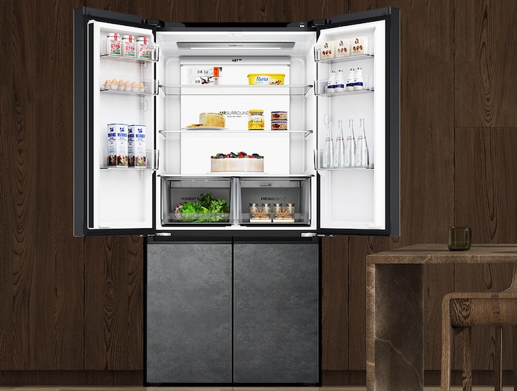 Tủ lạnh dung tích lớn giúp sử dụng thoải mái hơn.