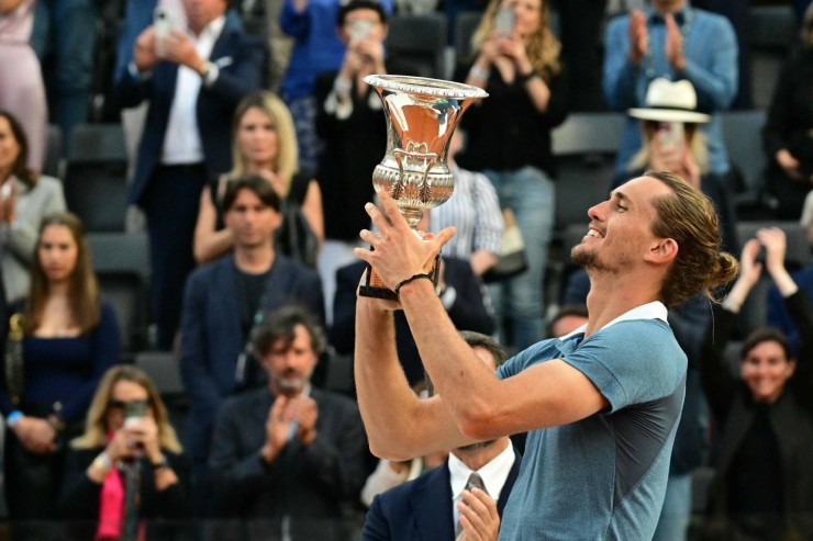 Zverev trở lại ngôi số 4 thế giới sau chức vô địch Rome Open