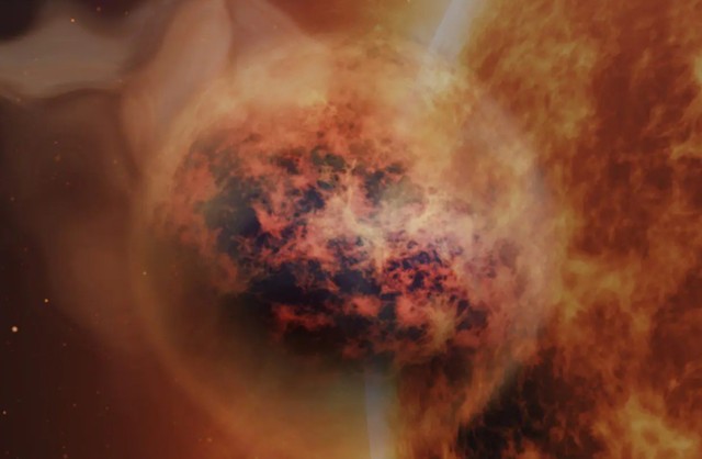 Hành tinh kẹo bông WASP-107b - Ảnh đồ họa: TRƯỜNG NGHỆ THUẬT LUCA/NASA/ESA