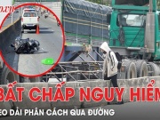 Tin tức trong ngày - Dù đã xảy ra tai nạn, người dân vẫn bất chấp leo dải phân cách qua đường