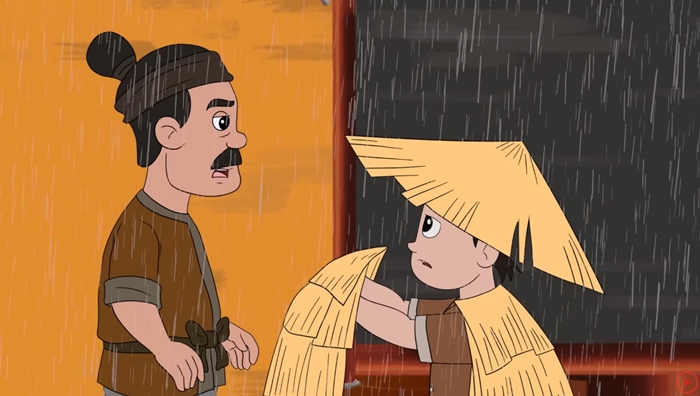 Hồng Xiêm sống khổ cực cùng người cha làm nghề lái đò ở làng Hạ