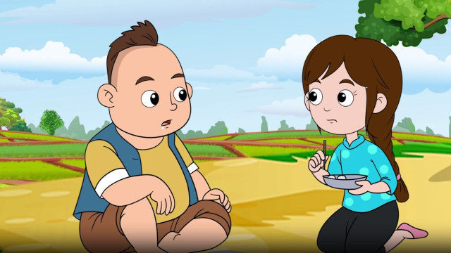 Mít Mật (trái), Na (phải) và Xoài là những người bạn tốt của Hồng Xiêm