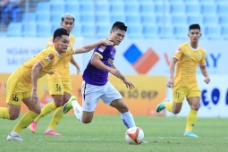 Video bóng đá Quảng Nam - Hà Nội: Văn Quyết - Tuấn Hải tỏa sáng, vọt lên top 2 (V-League)