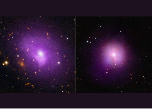Abell 478 và NGC 5044, nơi ẩn chứa hai lỗ đen quái vật liên tục "xoay nòng" - Ảnh: NASA