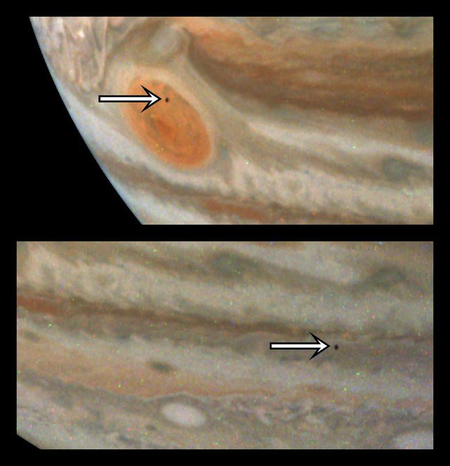 Amalthea xuất hiện trong dữ liệu của Juno - Ảnh: NASA