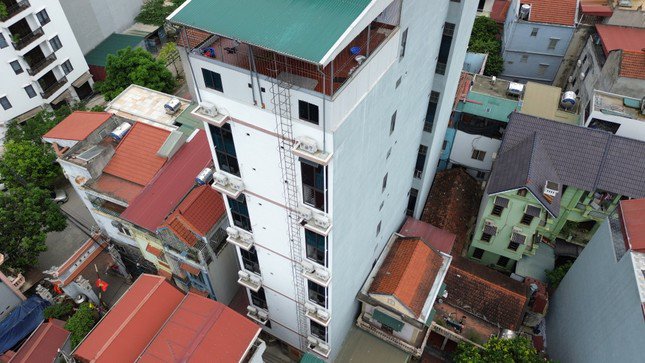 Tòa chung cư mini cao 12 tầng ở đường Lai Xá, xã Kim Chung, huyện hoài Đức với chiêu độc 1 tầng biến thành 2.