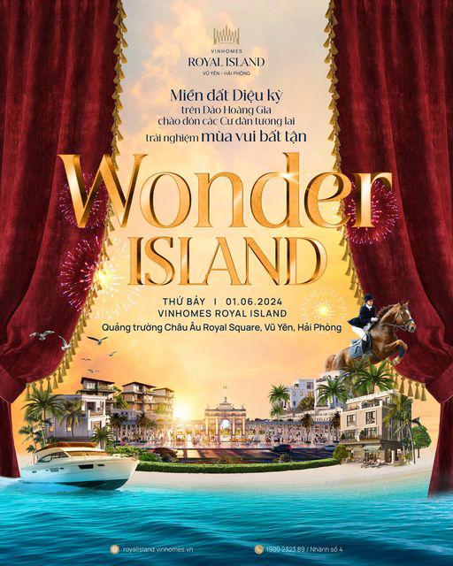 Lễ hội Wonder Island kéo dài suốt ngày 1/6 sẽ đưa nhiều nghệ sĩ đình đám đến Thành phố Đảo Hoàng Gia và chiêu đãi cư dân, du khách với những màn trình diễn mãn nhãn&nbsp;