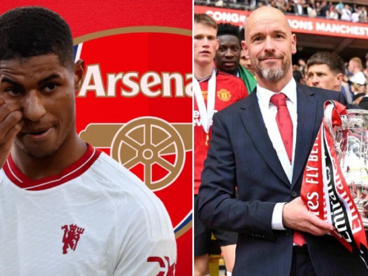 Rashford bị đồn “đi đêm“ với Arsenal, MU định đoạt tương lai Ten Hag tuần này