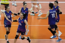 Thể thao - Kết quả bóng chuyền nữ Việt Nam - Australia: Ngược dòng set 1, đoạt vé chung kết (AVC Challenge Cup)