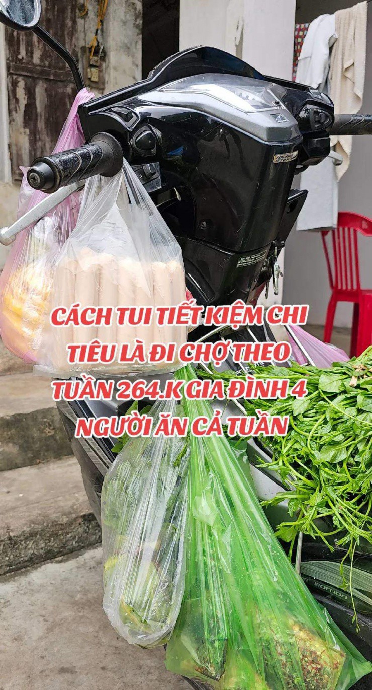 Đi chợ 1 tuần cho gia đình 4 người hết có 264 nghìn đồng, người mẹ trẻ ở Thái Bình gây chú ý với khả năng chi tiêu đỉnh cao - 2