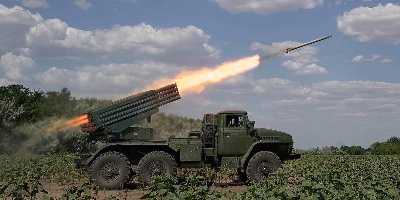 Hệ thống phòng tên lửa đa nòng của Ukraine (ảnh: RT)