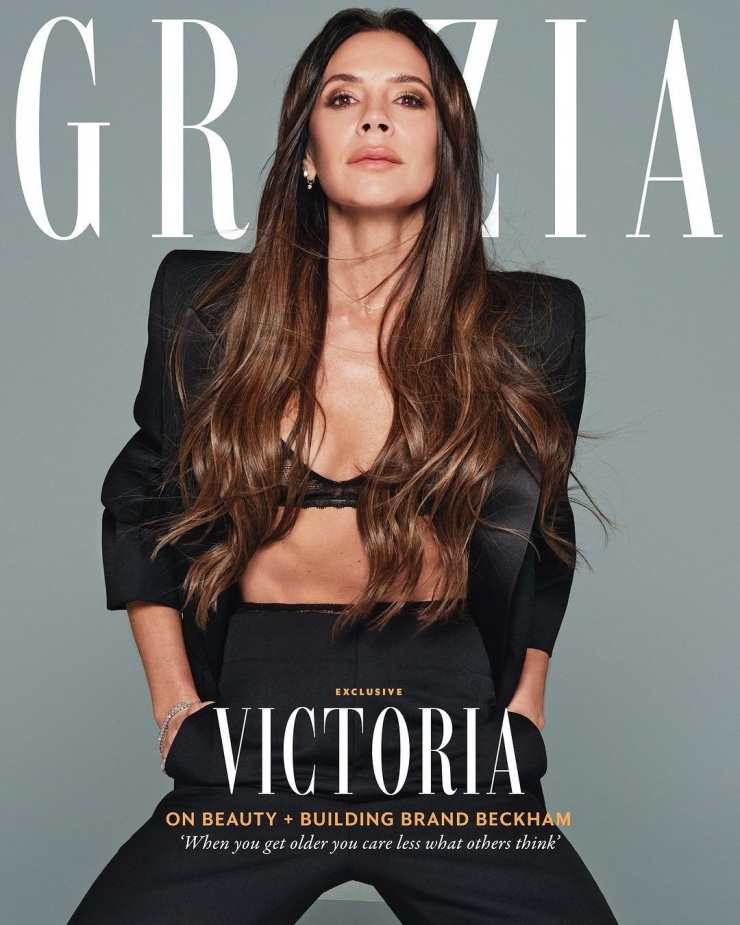 Victoria Beckham gợi cảm và kiêu hãnh trên bìa tạp chí Grazia .