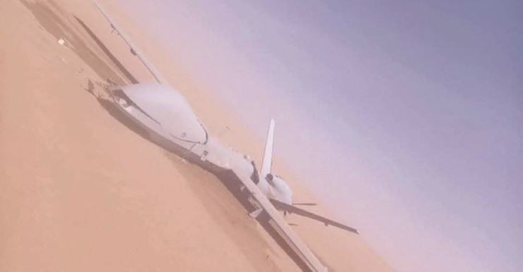 Xác UAV MQ-9 Reaper của Mỹ còn nguyên vẹn khi bị bắn rơi ở Yemen.