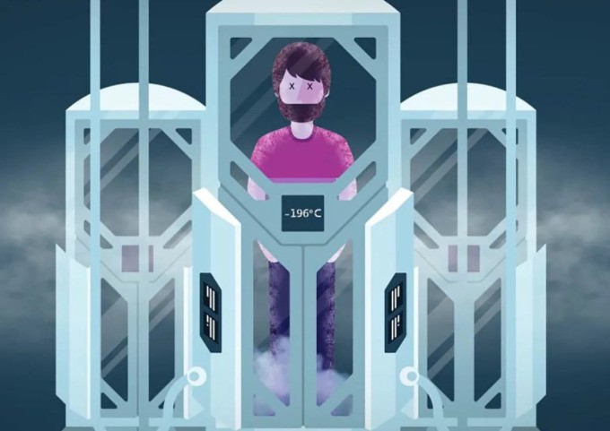 Minh họa công nghệ đông lạnh xác chờ hồi sinh. Ảnh: The American Chemical Society