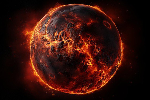 Trái Đất sơ khai là một quả cầu nóng bỏng - Ảnh đồ họa: SCITECH DAILY