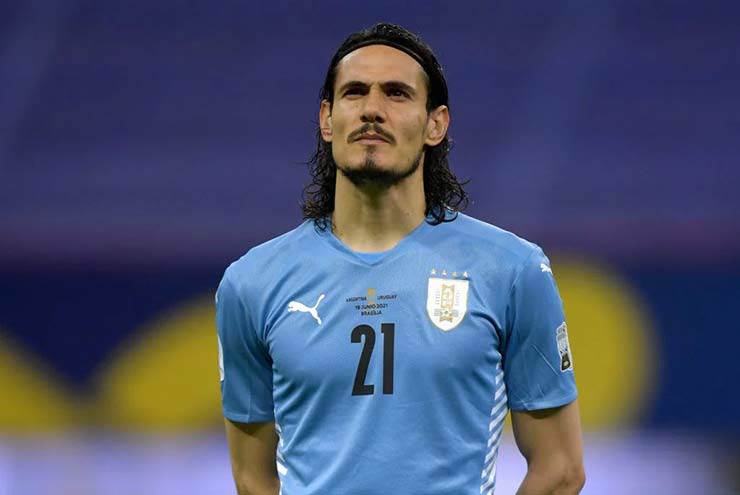 Edinson Cavani trong màu áo tuyển Uruguay