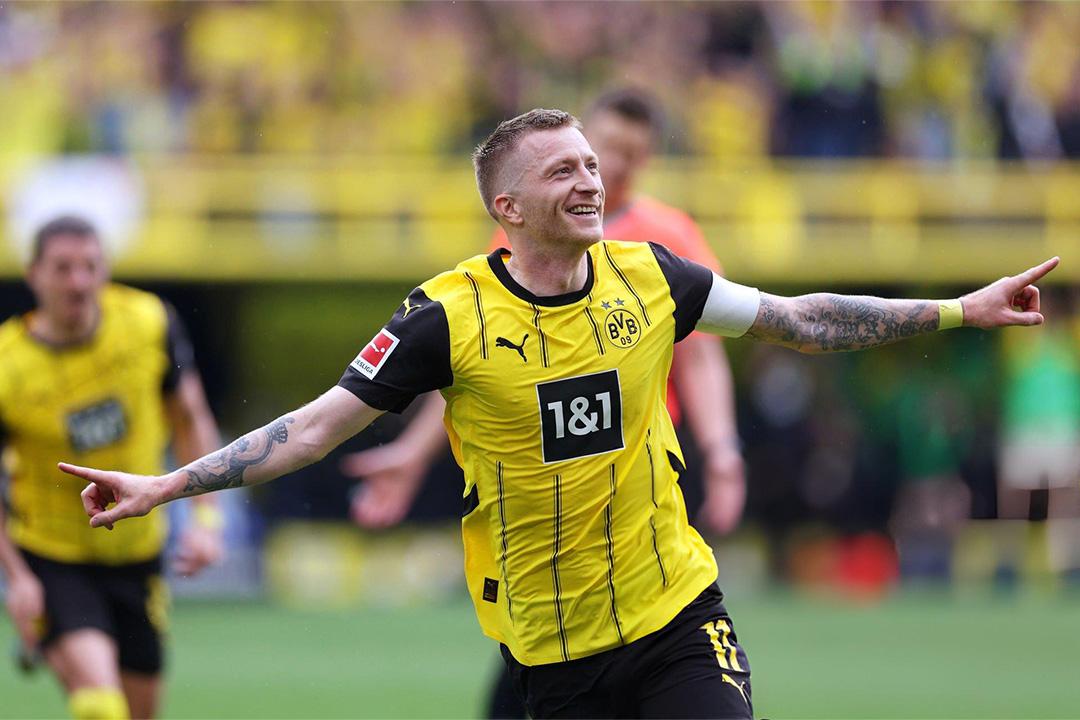 Marco Reus sẽ chơi trận cuối cùng trong màu áo Borussia Dortmund (Ảnh: DeFodi Images)