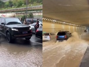 Ô tô - Clip: Thể hiện phong cách ngầu, tài xế nhận kết đắng qua nơi ngập nước