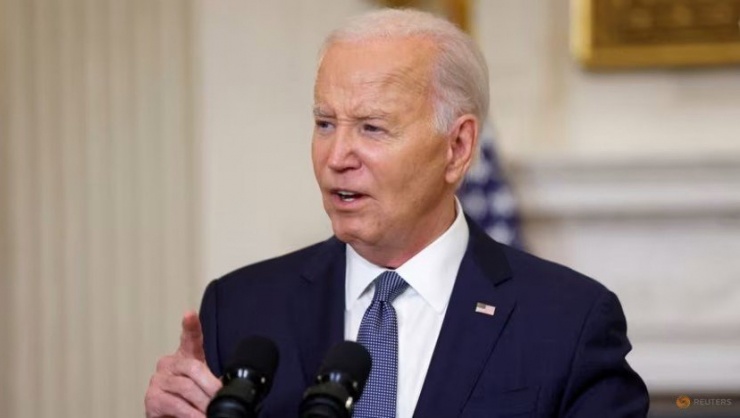 Tổng thống Mỹ Joe Biden bình luận vụ ông Trump bị kết tội hình sự. Ảnh: REUTERS