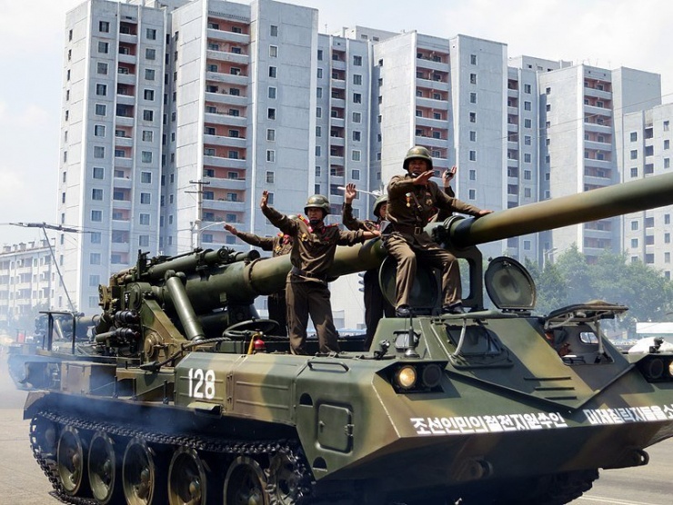 Pháo tự hành M1989 Koksan là một trong những loại vũ khí Triều Tiên hàng đầu. Ảnh: WIKIPEDIA
