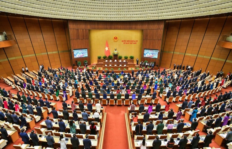 Quang cảnh Kỳ họp thứ 7, Quốc hội khoá XV.