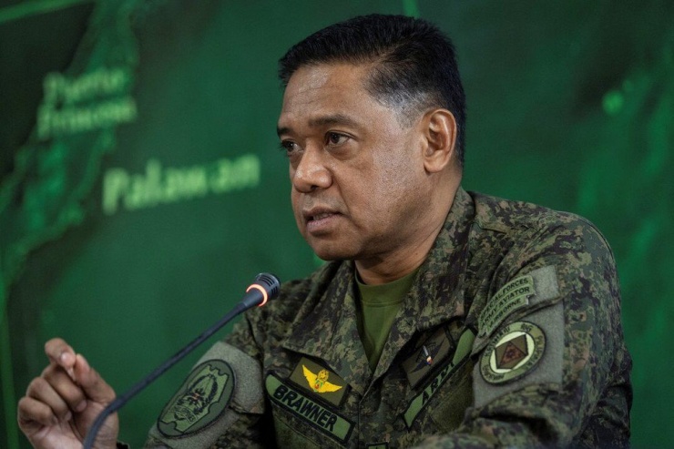 Tư lệnh lực lượng vũ trang Philippines Romeo Brawner. Ảnh: REUTERS