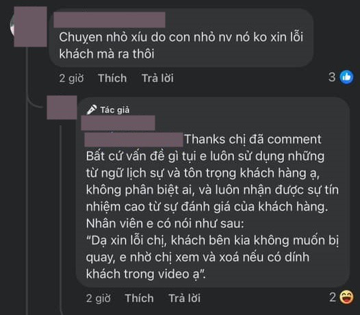 Nhà hàng cho biết "khách bên kia" là Trấn Thành - Hari Won không muốn bị quay chụp nên nhân viên mới nhắc nhở hot girl Đ.K.A