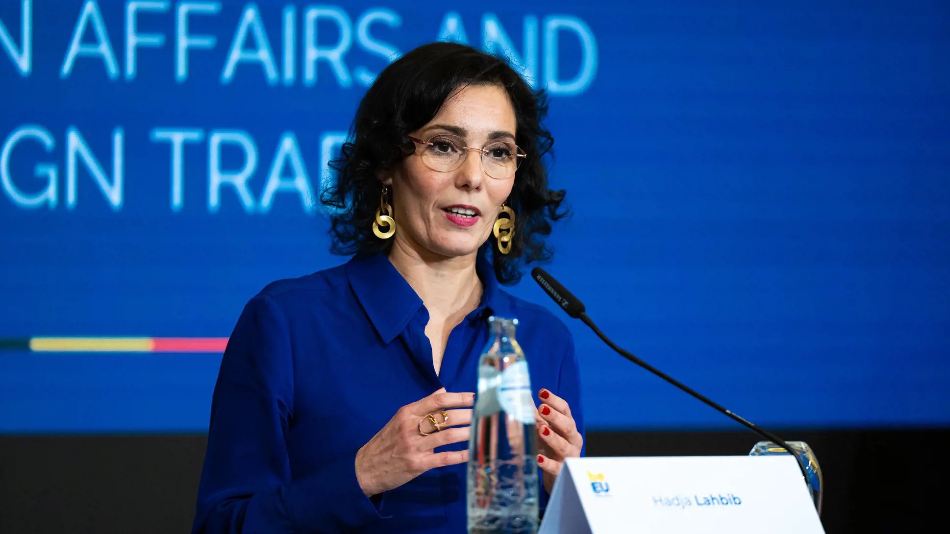 Ngoại trưởng Bỉ – bà Hadja Lahbib (ảnh: Reuters)