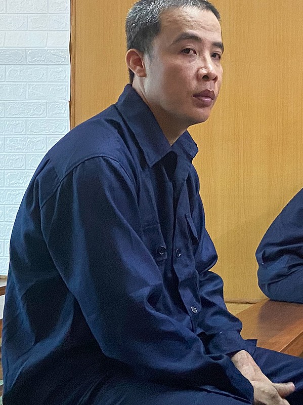 Bị cáo Phạm Văn Tài tại tòa hôm nay. Ảnh: Bình Nguyên