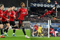 Bóng đá - 10 siêu phẩm NHA 2023/24: Garnacho &quot;xe đạp chổng ngược&quot;, Rashford xé lưới Man City