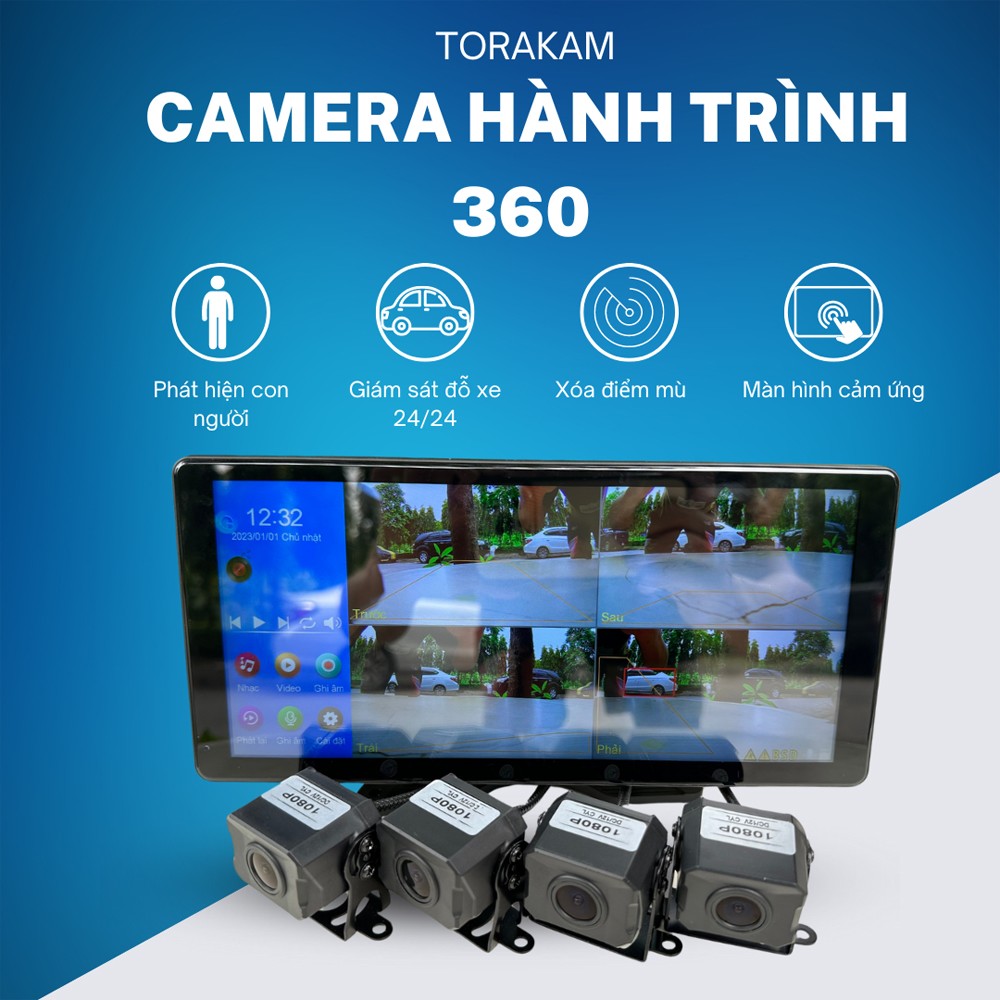 Xoá điểm mù cho xe tải hiện đại 2024 - Giải pháp từ camera 360 cho xe tải của TORAKAM - 1