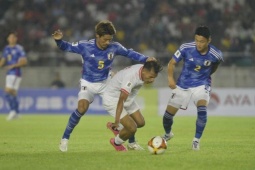 Bóng đá - Video bóng đá Myanmar - Nhật Bản: Tưng bừng cuối trận, mãn nhãn 5 bàn (Vòng loại World Cup 2026)