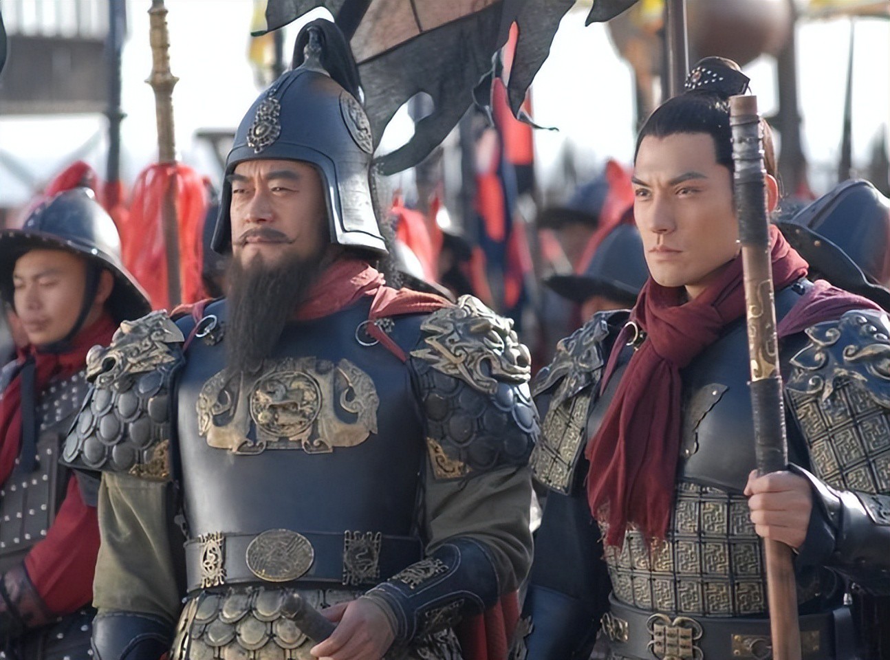 Lư Tuấn Nghĩa từng bị Tống Giang và Ngô Dụng hại thê thảm (ảnh từ phim truyền hình Trung Quốc)