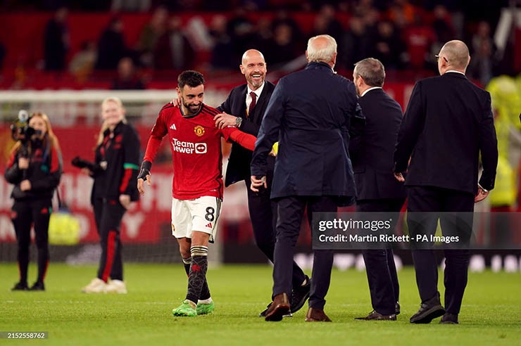 Fernandes có mối quan hệ tốt với HLV Ten Hag