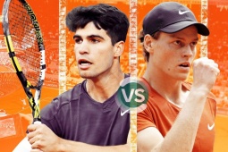 Trực tiếp tennis Alcaraz - Sinner: Chiến thắng nghẹt thở của Alcaraz (Roland Garros) (Kết thúc)