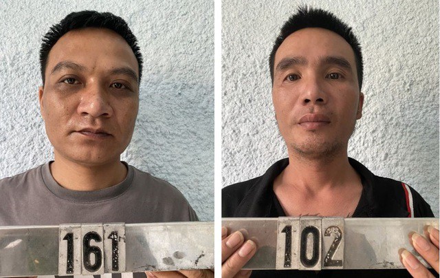 Nguyễn Duy Hoàng và Trịnh Duy Tuấn. Ảnh: Công an Thanh Hóa