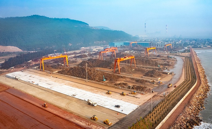 Khu Hậu cần cảng Nghi Sơn [thuộc VAS Group] là khu vực rửa liệu đầu tiên tại Việt Nam với diện tích gần 30 hecta