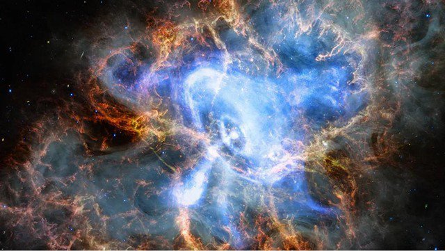 Tinh vân Con Cua với "trái tim" rực sáng, quét tia X như ngọn hải đăng khắp vũ trụ - Ảnh: NASA