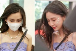 Thời trang - Angelababy bị chỉ trích vì 'mặc váy như đồ ngủ đến trường con trai'