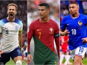 Bóng đá - Đua Vua phá lưới EURO 2024: Ronaldo đọ tài Mbappe - Kane, CR7 có bị lép vế?