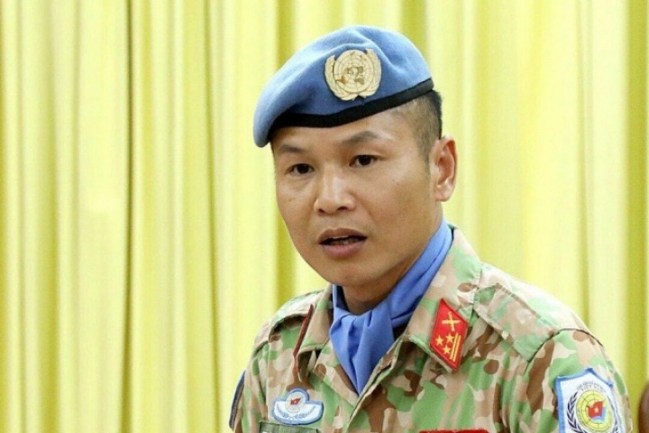 Thượng tá quân đội nhận nhiệm vụ tại trụ sở Liên Hợp Quốc