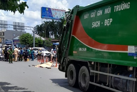 Tai nạn thương tâm trên Quốc lộ 13: Người phụ nữ tử vong sau va chạm với xe chở rác